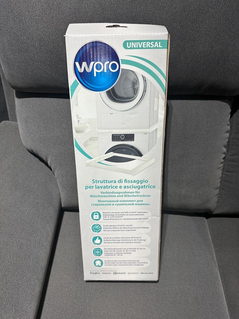 Universal stacking frame (Category: Washing Machines and Dryers) located in Singapore. Submitted by urethane300 (Listing ID 1226164887, Image 2). Description: Brand new in box, self collect or add $10 for delivery..