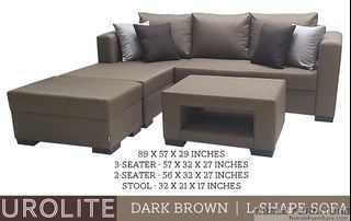 UROLITE L-shape sofa set
