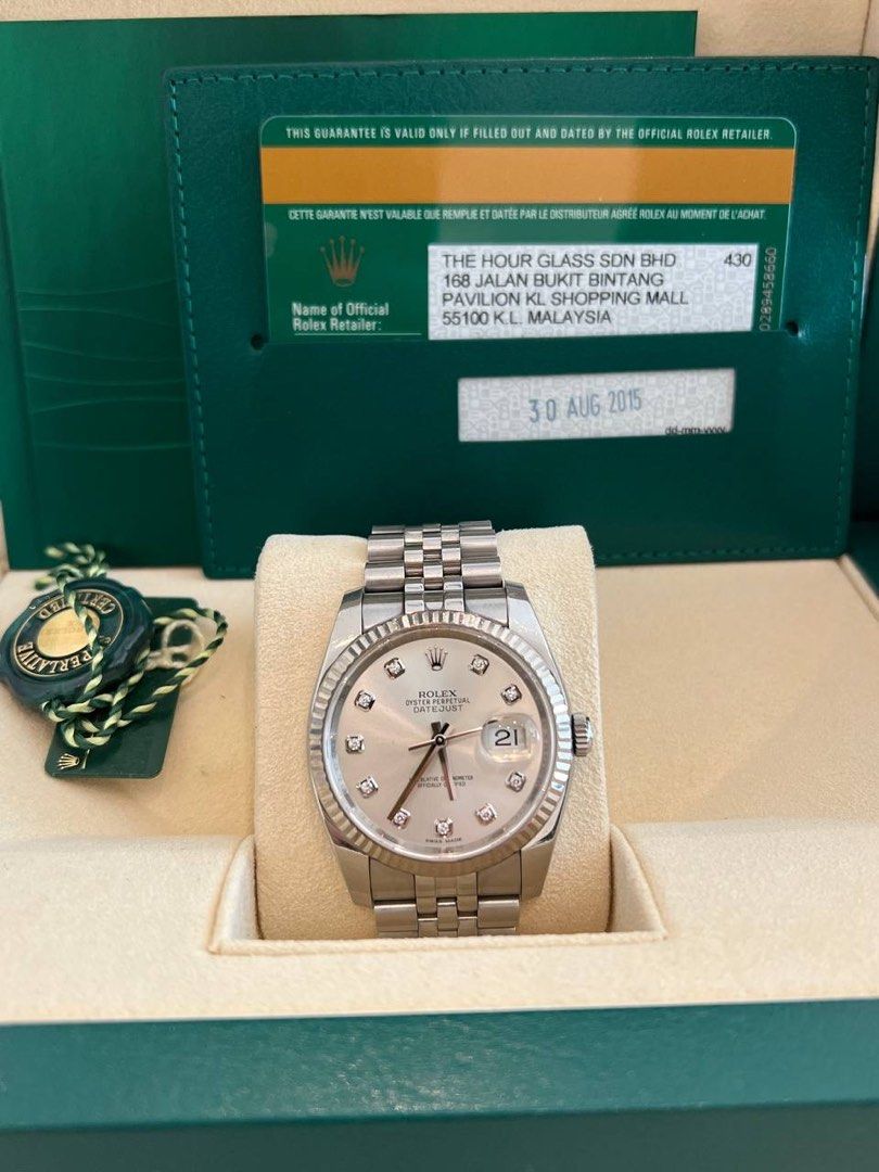 USED Rolex Datejust 36 116234g silver Luxury Watches on Carousell