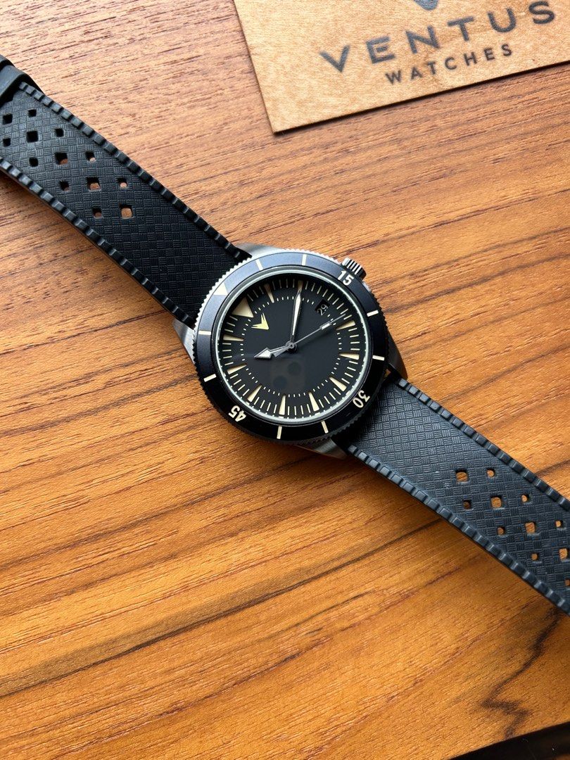 Ventus Mori 300m Diver M 6 Gunmetal Steel Luxury Watches on