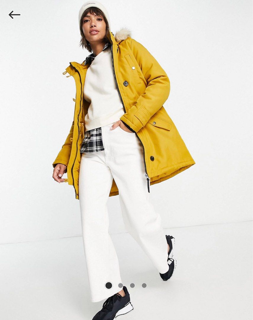 Newlook yellow coat on sale