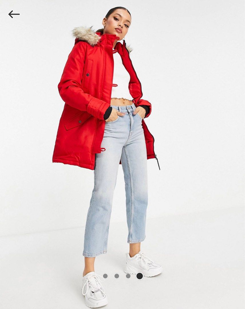 Vero moda petite faux fur hooded parka cheap