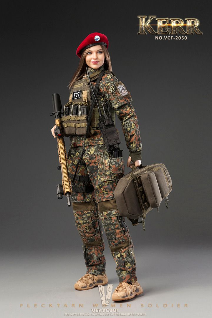 Female soldier action outlet figure