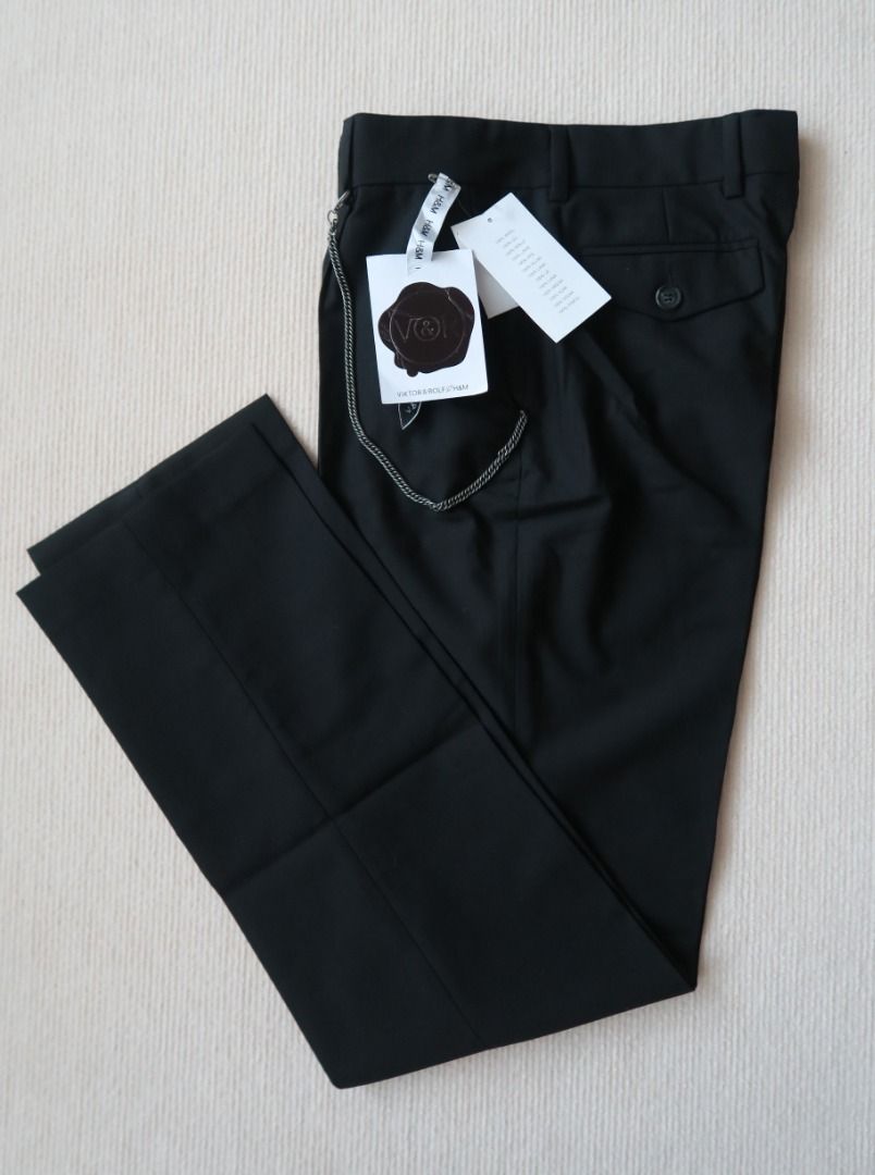 Viktor Rolf for H M Women s Black Tuxedo Pants Women s Fashion