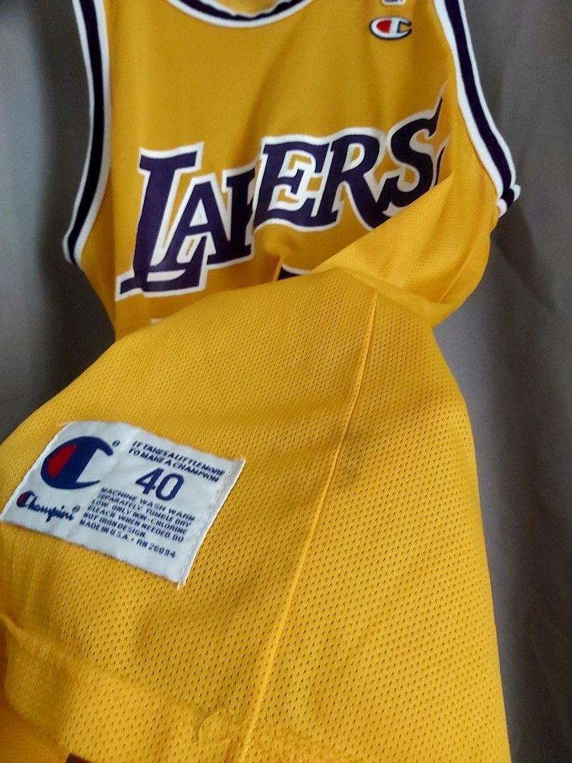 LOS ANGELES LAKERS MAGIC JOHNSON VINTAGE 90s CHAMPION NBA