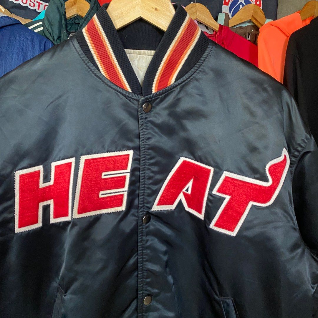 Vintage Miami Heat Starter Varsity Jacket, Men's Fashion, Coats, Jackets  and Outerwear on Carousell