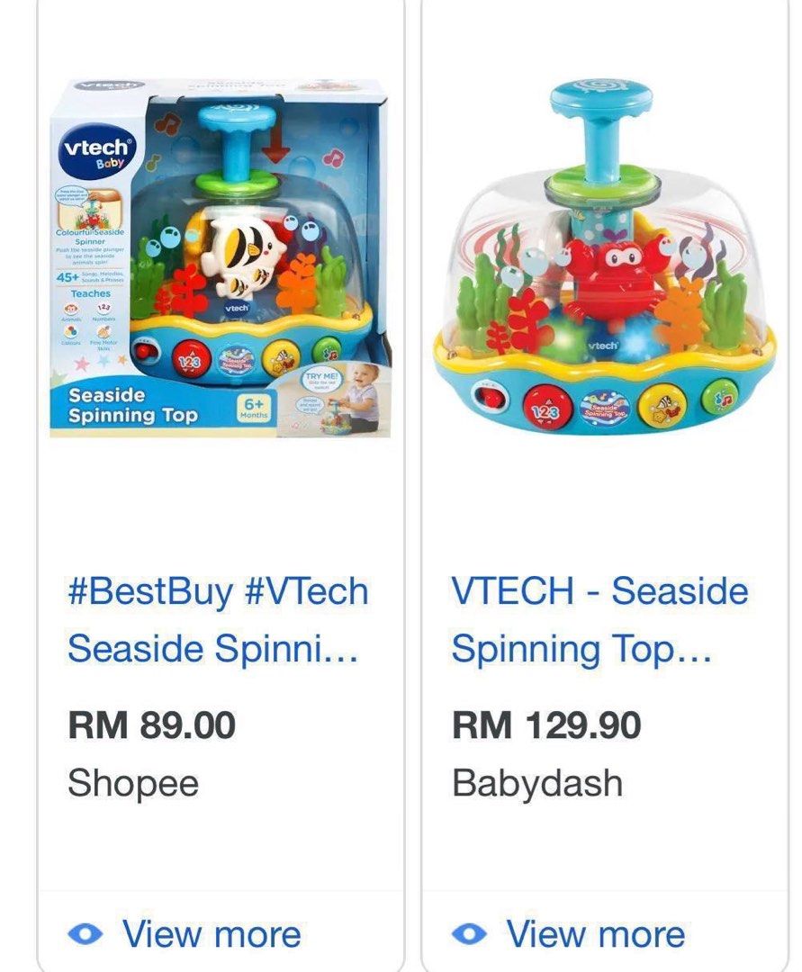 Vtech seaside spinning top, Hobbies & Toys, Toys & Games on Carousell