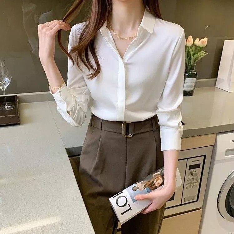 White formal store shirt for ladies