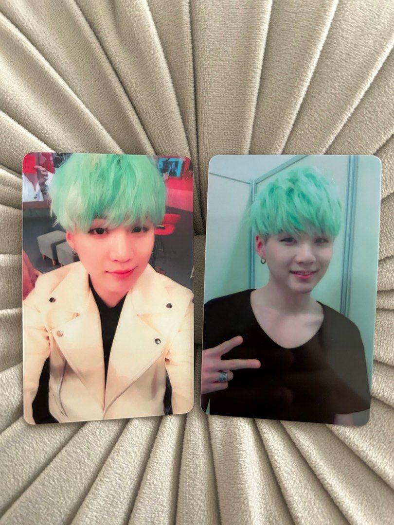 [wts/lfb] bts suga mint yoongi photocards/pcs, Hobbies & Toys