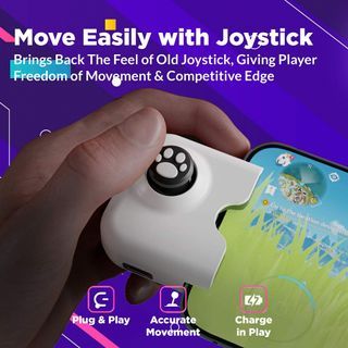  IFYOO YAO L1 Pro Mobile Game Controller Joystick for iPhone  (iOS 13.4 or Later), Gaming Gamepad for PUBGG Mobile, Call of Duty  Mobile(CODM), Wild Rift, Genshin Impact, with 2 pcs Finger