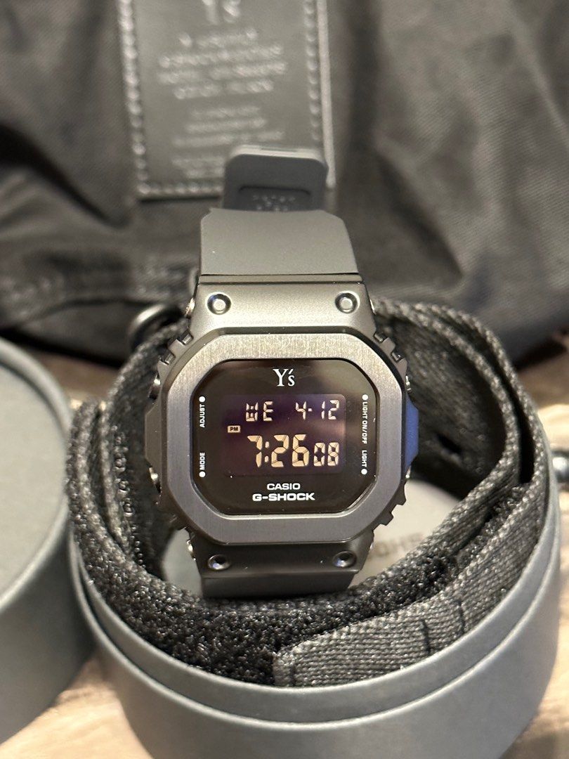 Y'S x G SHOCK GM-S5600YS-1, 名牌, 手錶- Carousell