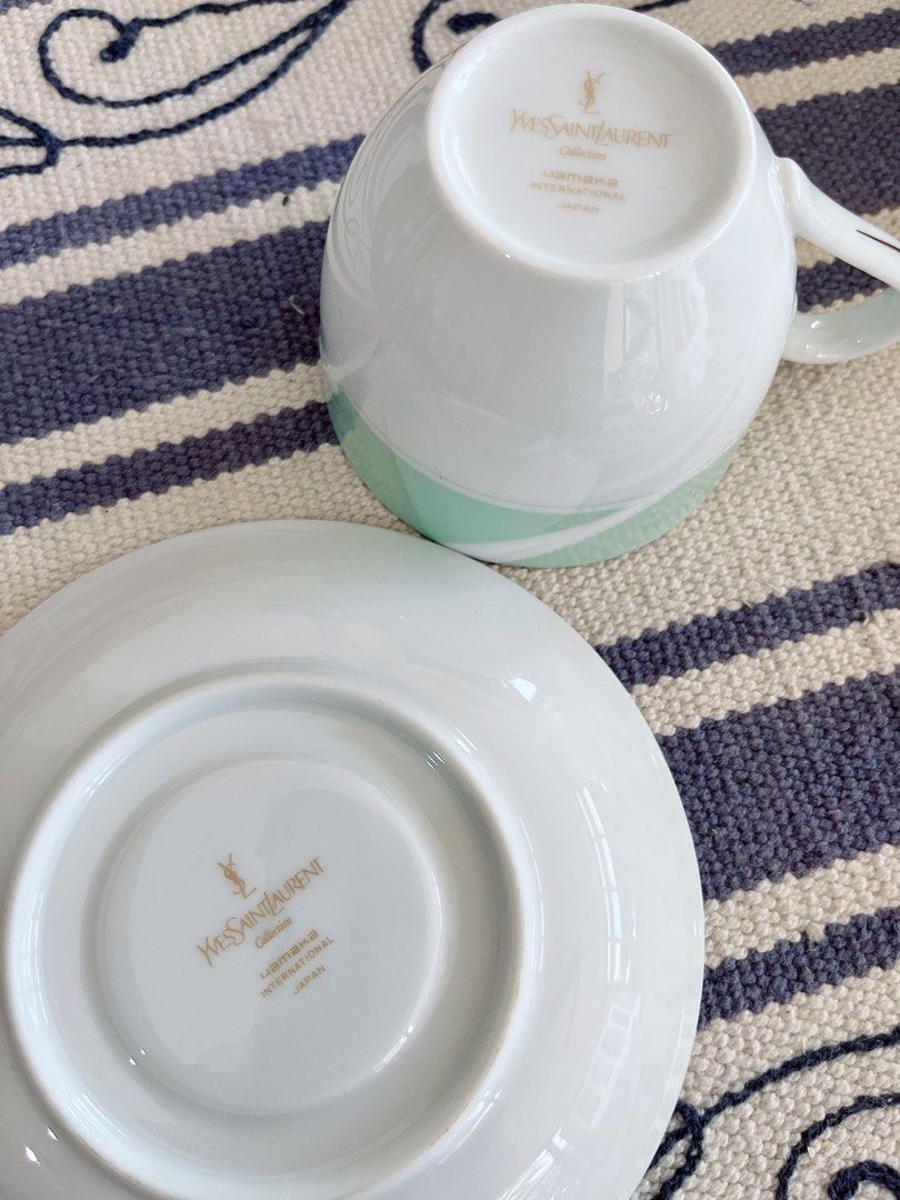 YSL cup and saucer, Furniture & Home Living, Kitchenware & Tableware