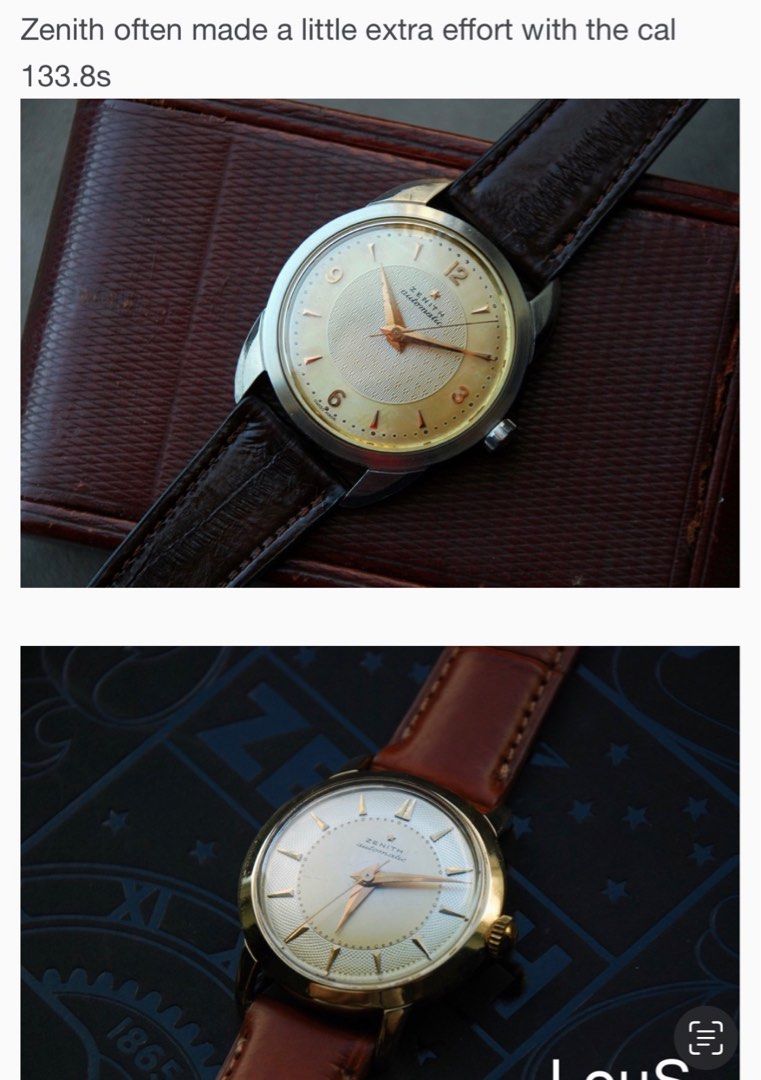 Zenith Vintage Calatrava 18K gold (133.8 bumper), 名牌, 手錶