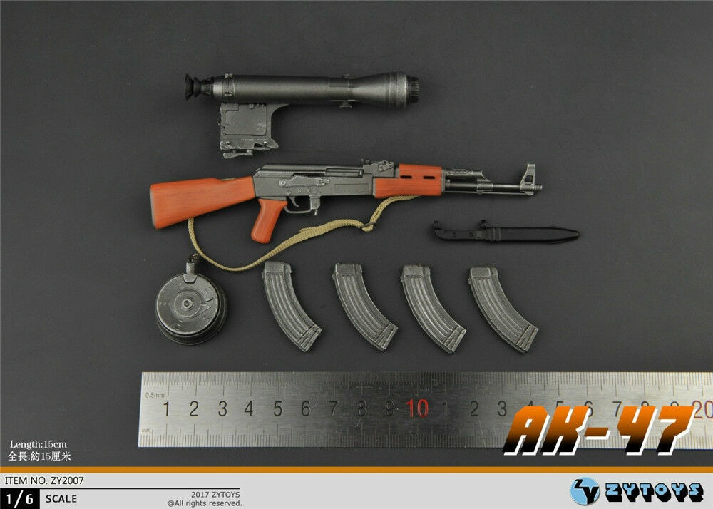 ZYTOYS AK-47 (for 1/6 Scale Action Figures), Hobbies & Toys, Toys & Games  on Carousell