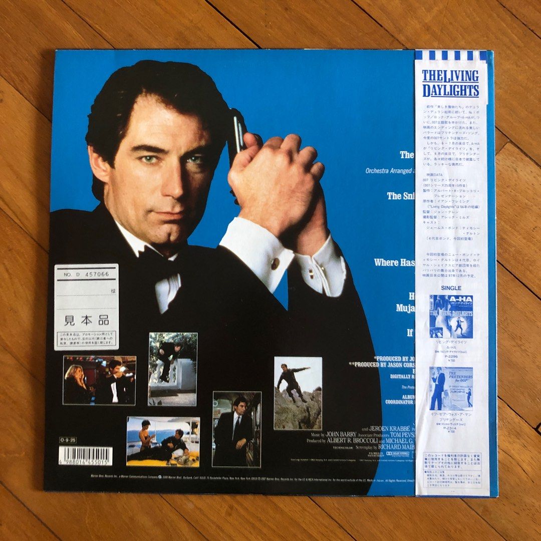 DVDs　Bond-The　Music　Hobbies　12156　Daylights　LP,　OST/Promo　Toys,　James　CDs　on　Living　Media,　Carousell