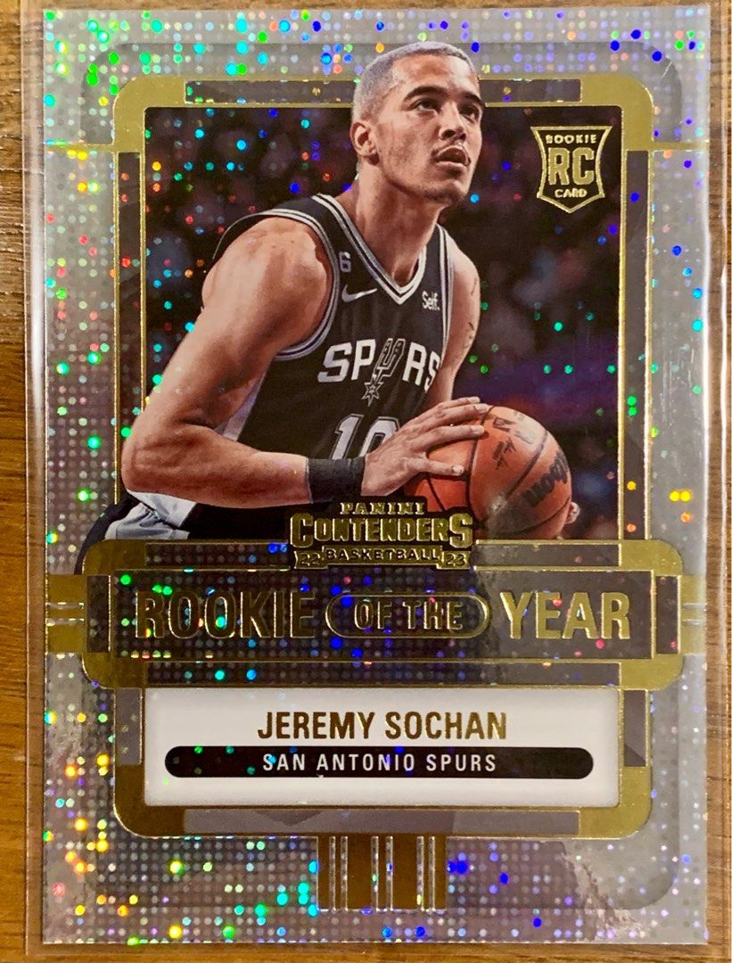 2022 NBA Jeremy Sochan Contenders Rookie of the Year Insert Rookie 