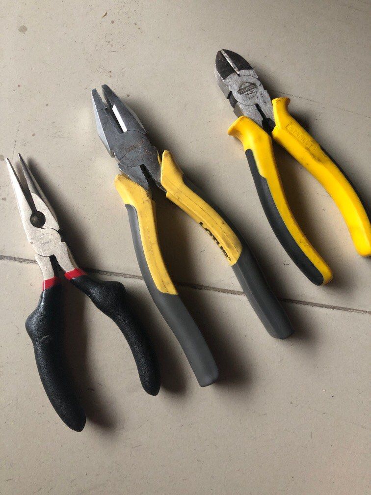 3 type of Pliers, Furniture & Home Living, Home Improvement