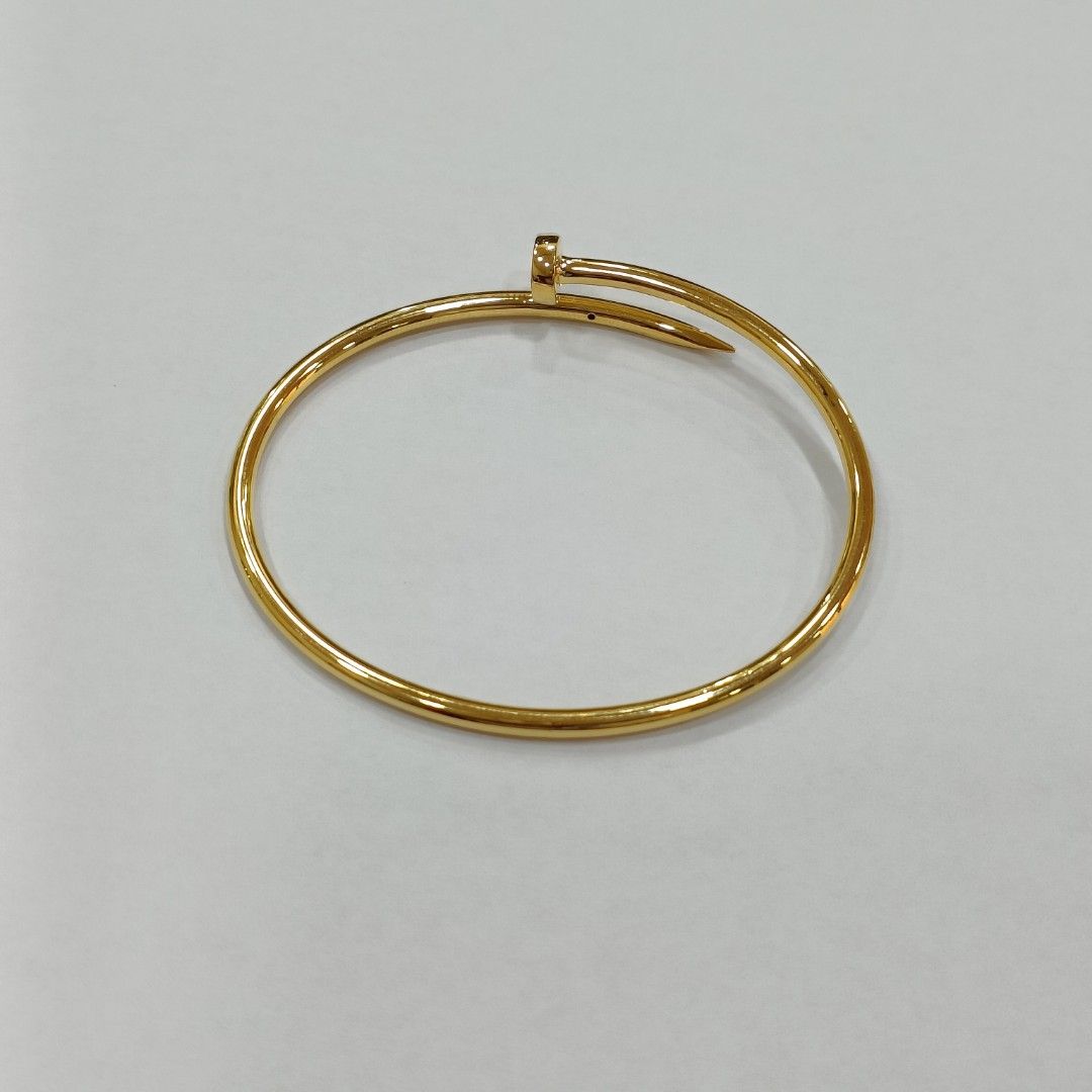 Gold nail bangle hot sale
