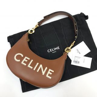 🉑用消費卷 原價$22500 CELINE LOGO平滑小牛皮中型AVA肩帶手袋 CELINE MEDIUM AVA STRAP BAG 196923ER604LU