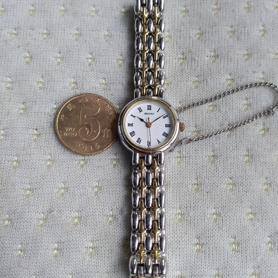 中古表 日本 精工手錶 間金 石英小女表, 興趣及遊戲, 收藏品及紀念品, 古董收藏 - Carousell