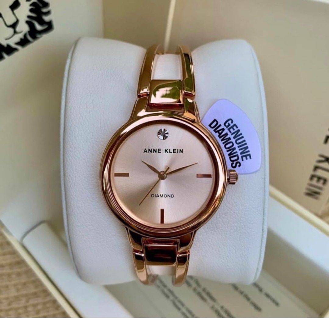 Anne klein watch women's diamond accent rose gold cheap