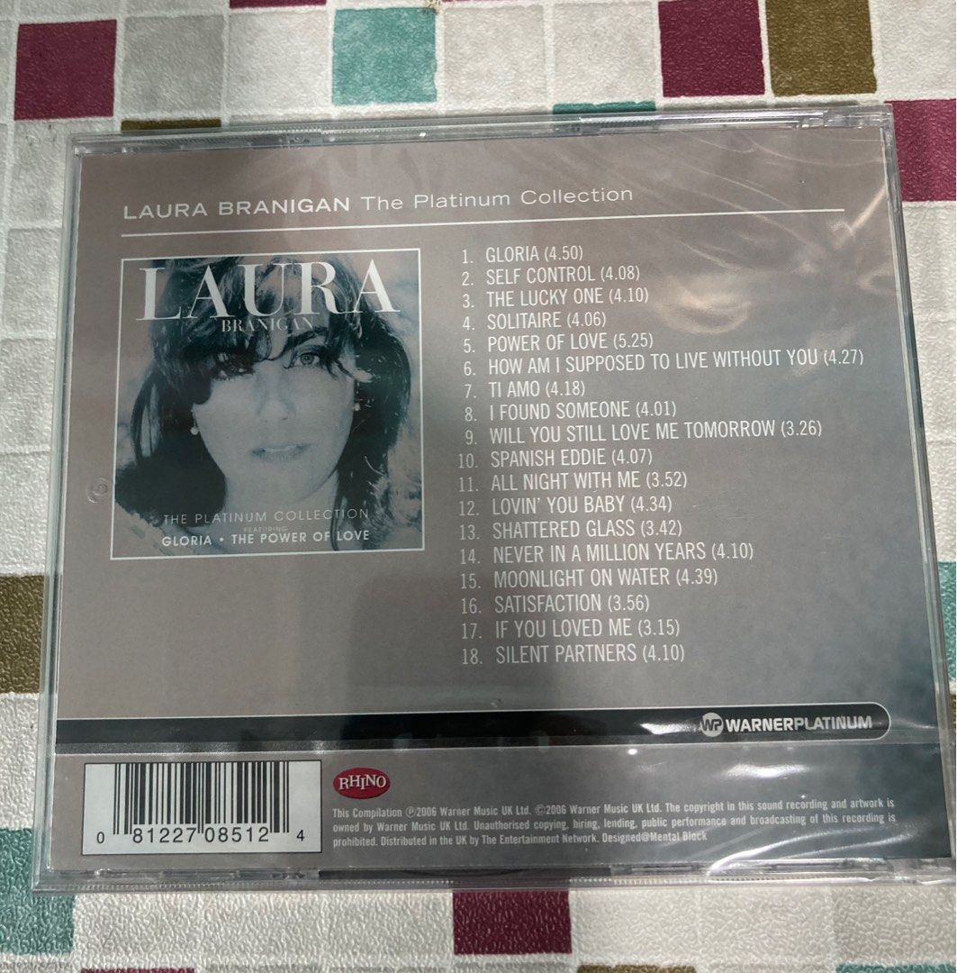 Laura Branigan PLATINUM COLLECTION CD