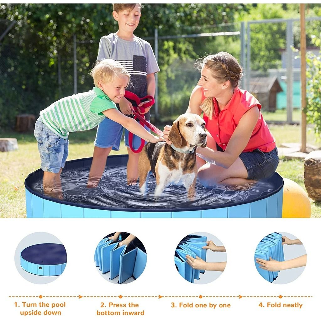 Foldable swimming sales pool for dogs