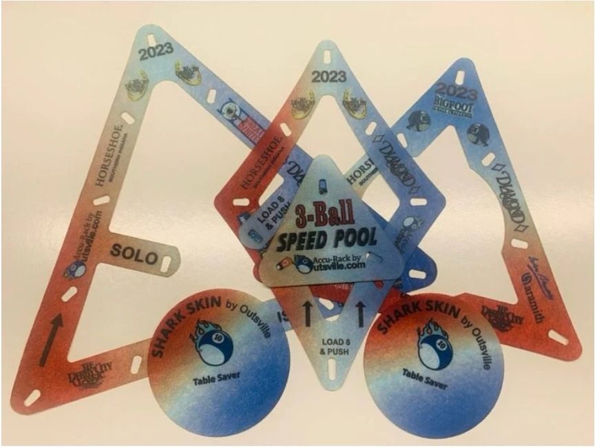 Accu-Rack 2023 Souvenir DERBY CITY Complete SET And 9 ball diamond rack ...