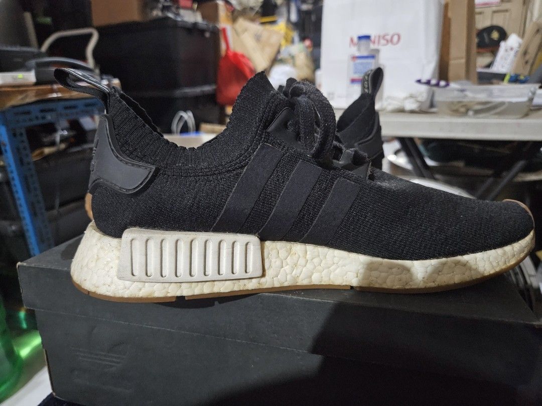 Nmd black gum on feet hotsell