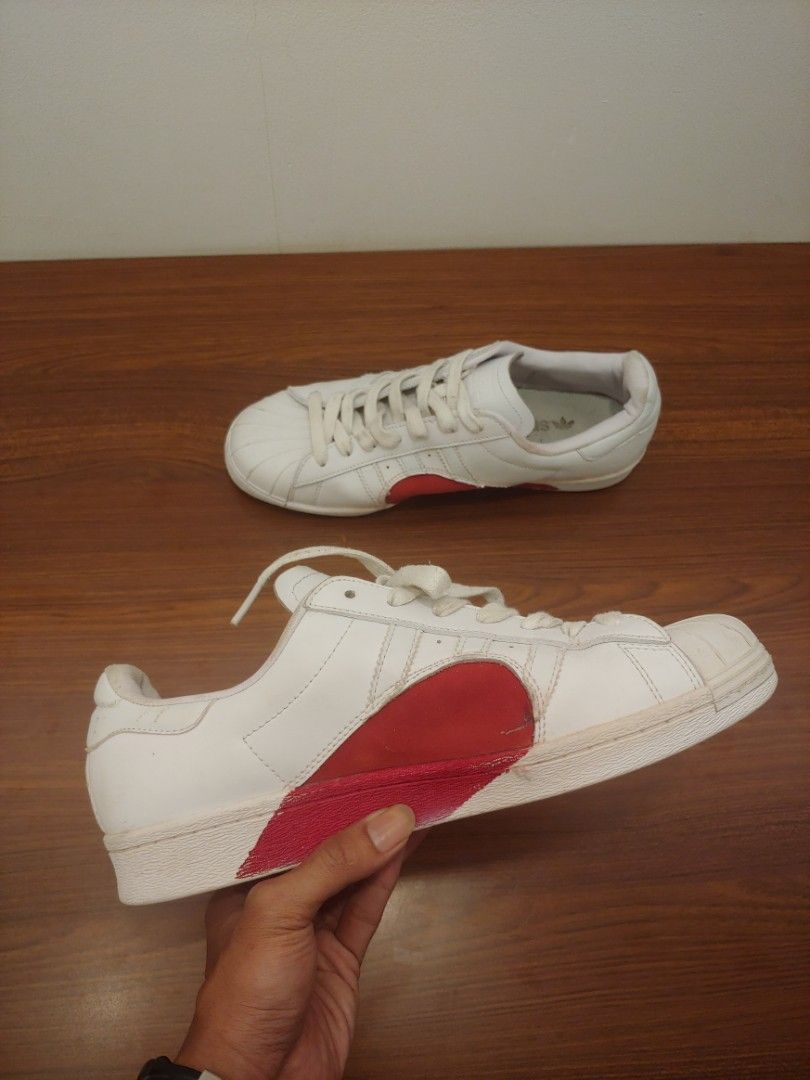 Adidas superstar 80s half heart cheap trainers