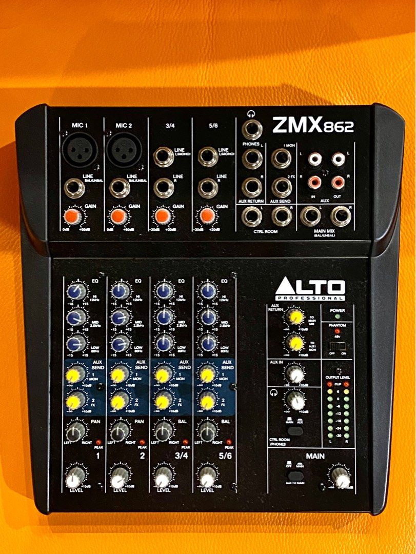 ALTO ZMX862 DJミキサー 6チャンネル（Used Alto Professional 6