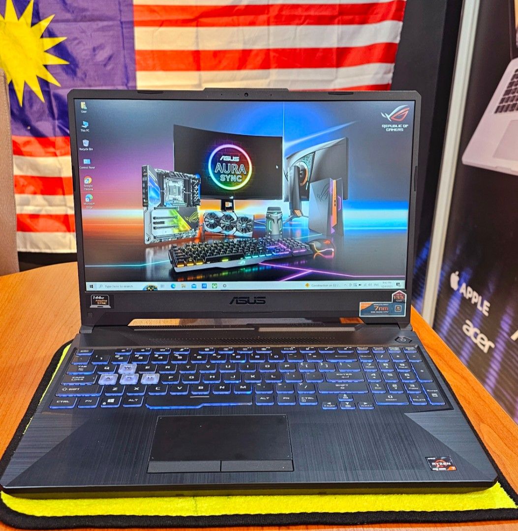 ASUS TUF RYZEN 7 POWERFUL LAPTOP GAMING| OCTA CORE| 8GB RAM | GTX 1650 ...