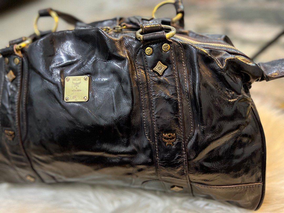 Black patent sale leather bag sale