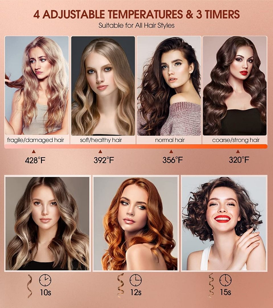 Automatic Hair Curler Professional Anti Tangle Automatic Curling