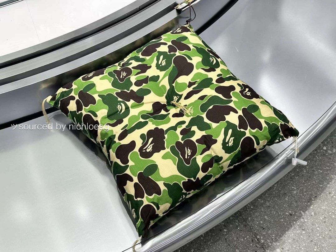 A Bathing Ape ABC Camo Japanese Cushion 'Green' - 001HOJ301002M