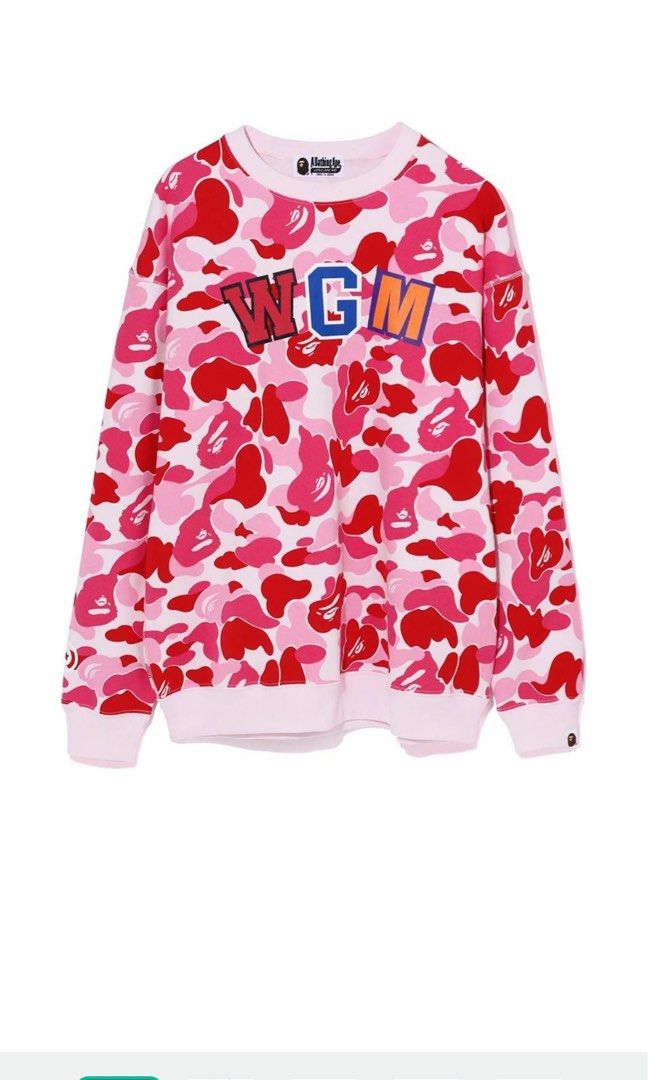 bape abc camo shark oversized crewneck Women s Fashion Tops
