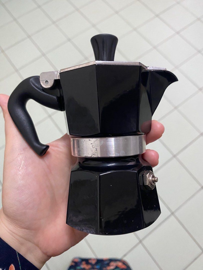 Bialetti Moka Pot in Black 1 cup