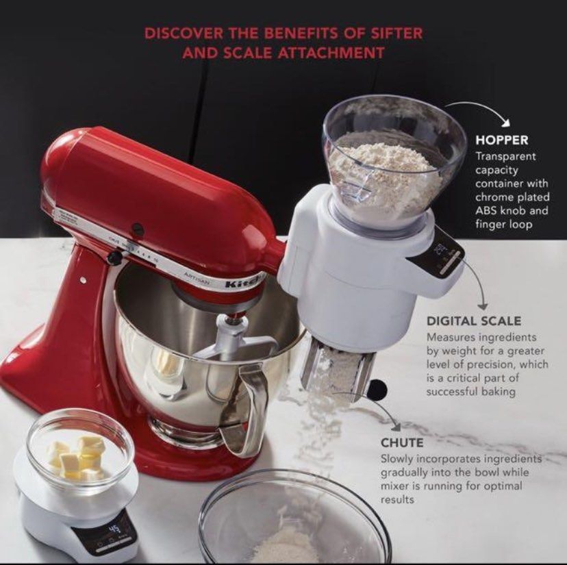 BNIB KitchenAid Sifter+Scale Attachment, TV & Home Appliances, Kitchen