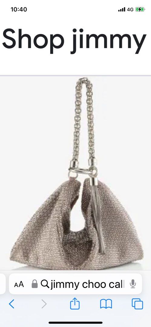 Brand new Jimmy Choo Callie Sequin embellished clutch bag Women s