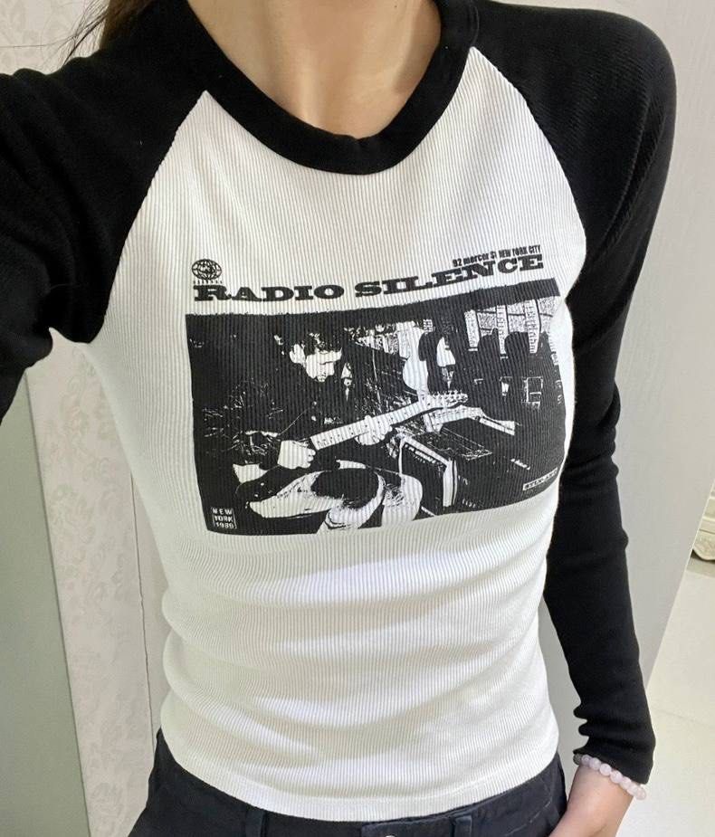 brandy melville radio silence bella long sleeve with label authentic