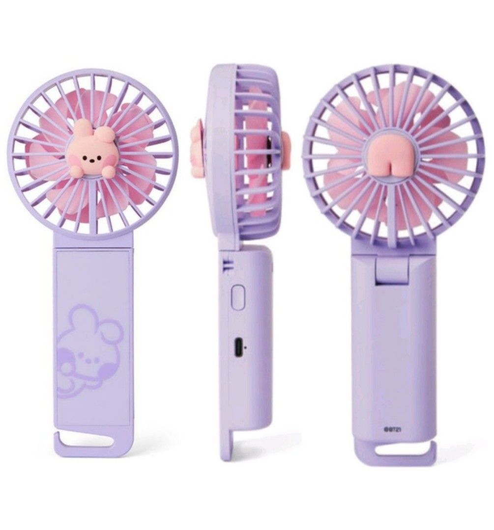 BT21 COOKY Minini Dual Blade Handy Fan, Furniture  Home Living, Lighting   Fans, Fans on Carousell