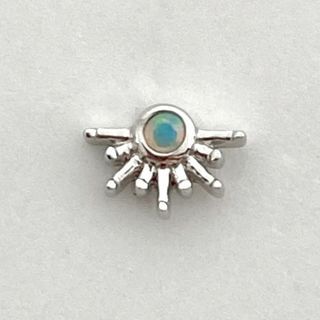 BVLA - Live To Tell Threadless End - White gold / White opal