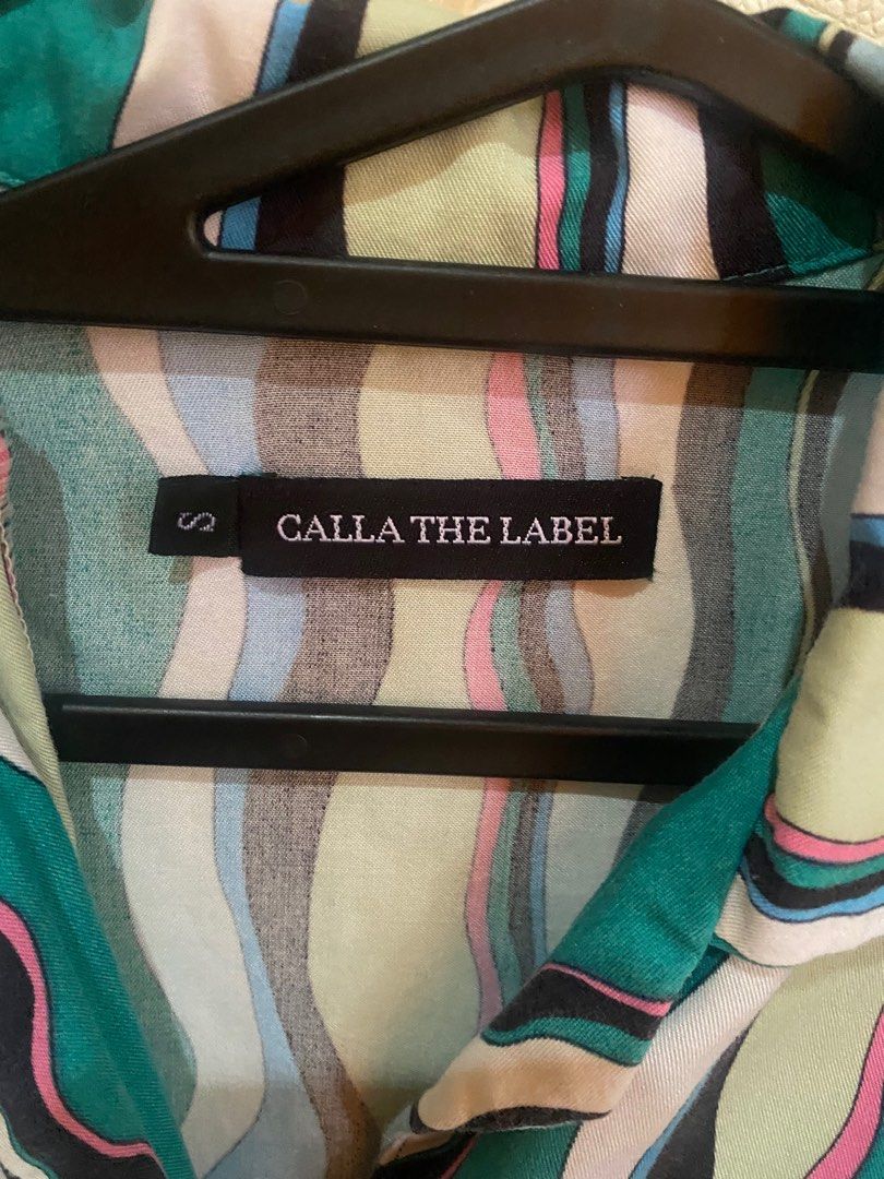 calla the label x febby rastanty river shirt, Fesyen Wanita, Pakaian ...