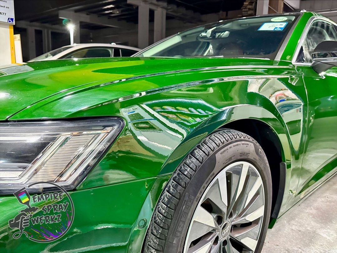 Car Spray Painting Aikka Candy Series Apple Green 3 AK4435, Car