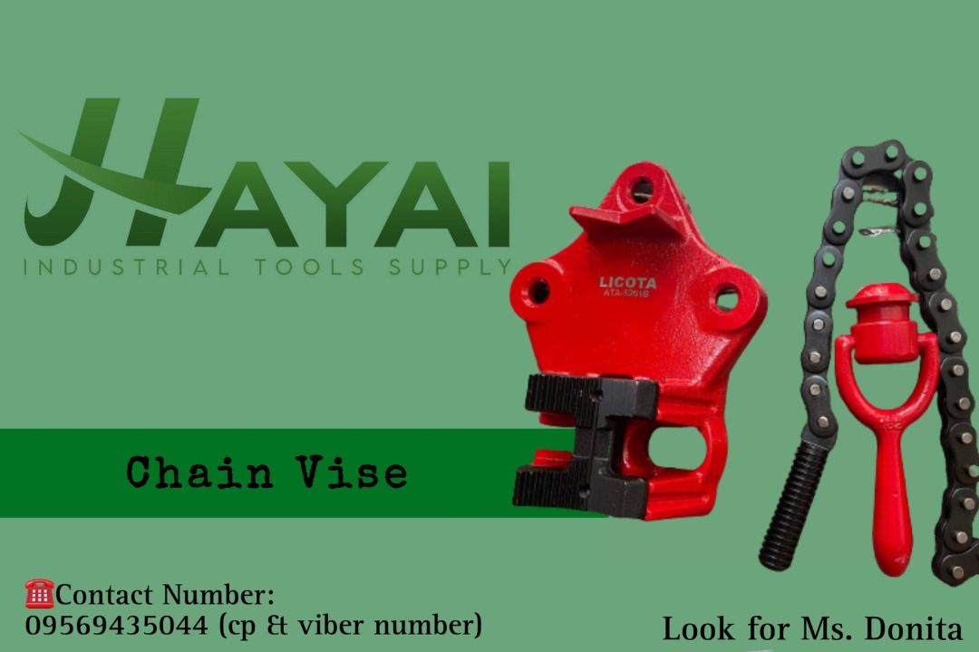 Chain Vise, Commercial & Industrial, Industrial Equipment on Carousell