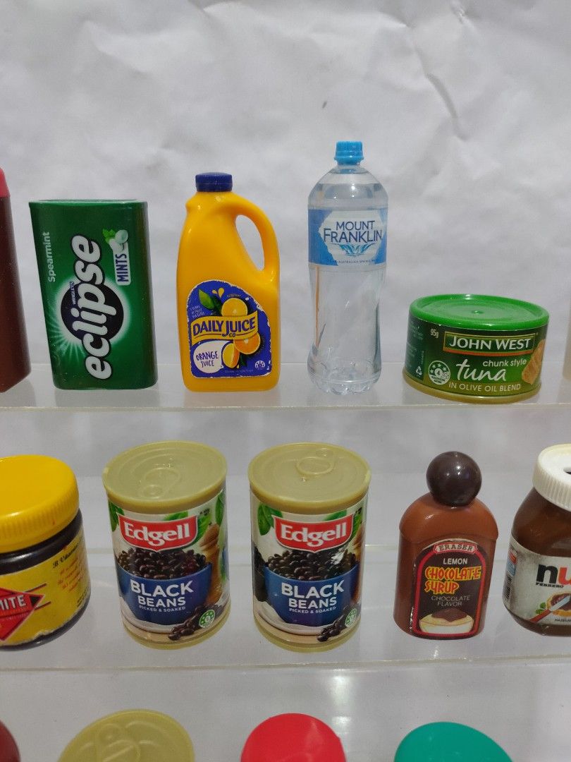 COLES SUPERMARKET FOOD UTENSILS MINIATURE FOR BARBIE LICCA DOLL DIORAMA