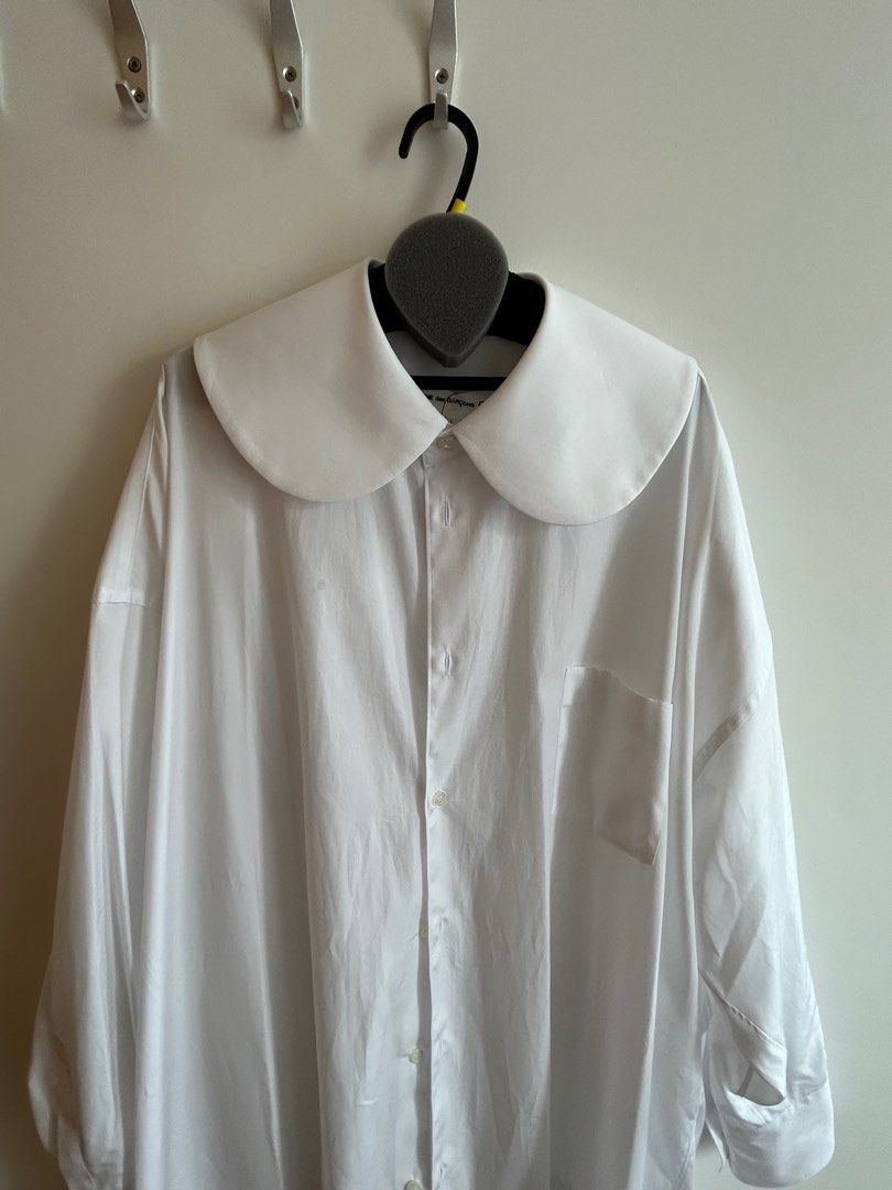 Comme des Garcons Girl Round collar Tulle shirt dress