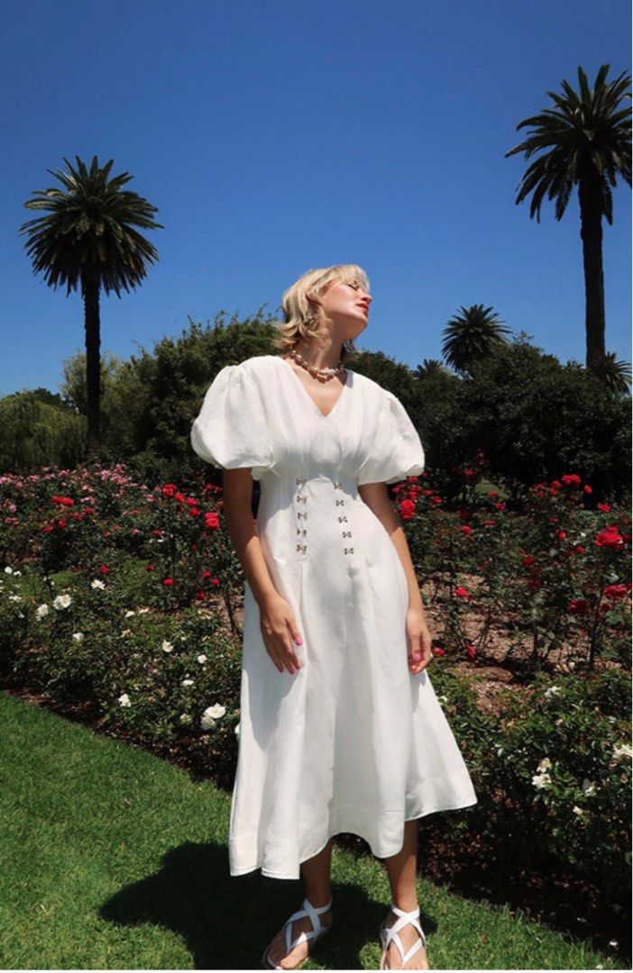 Country road 2025 white linen dress