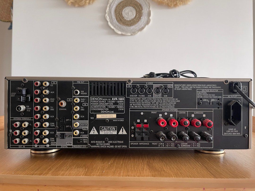 Denon Amplifier AVR1603 (Negotiable), Audio, Soundbars, Speakers