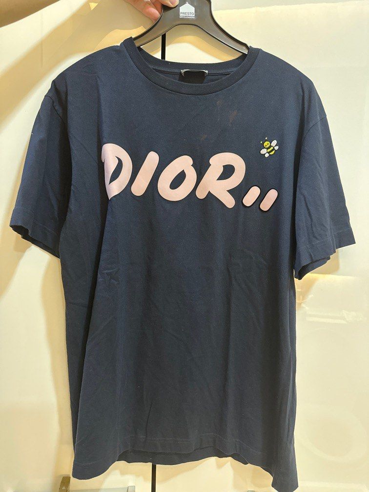 KAWS x Dior Logo TShirt Black  Novelship